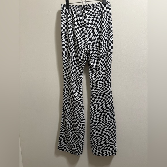 Checkered Rave Flare Pants - Picture 2 of 3